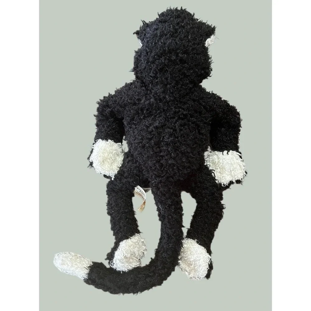 Vintage 2000's‎ Folkmanis Cartoon Cat #2554 Hand Puppet Sherpa Curly Hair Plush